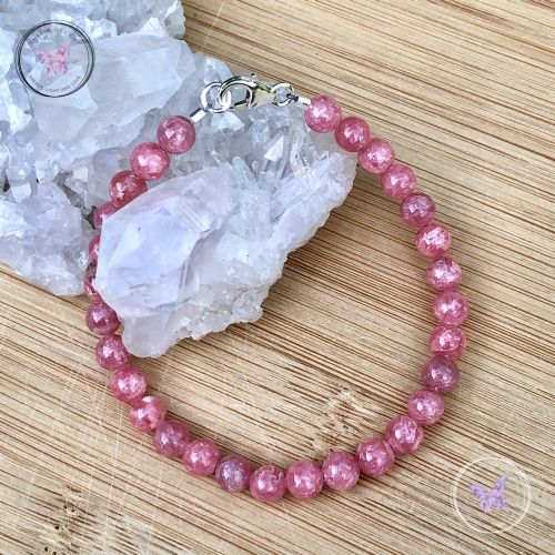 Classical Rhodochrosite Healing Bracelet